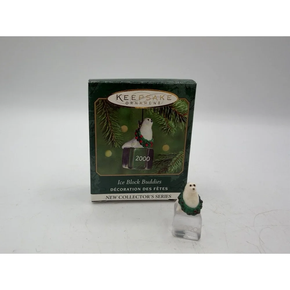 ❄️ Hallmark Keepsake Miniature Ornament – Ice Block Buddies (2000)‎ 🐧 Mini